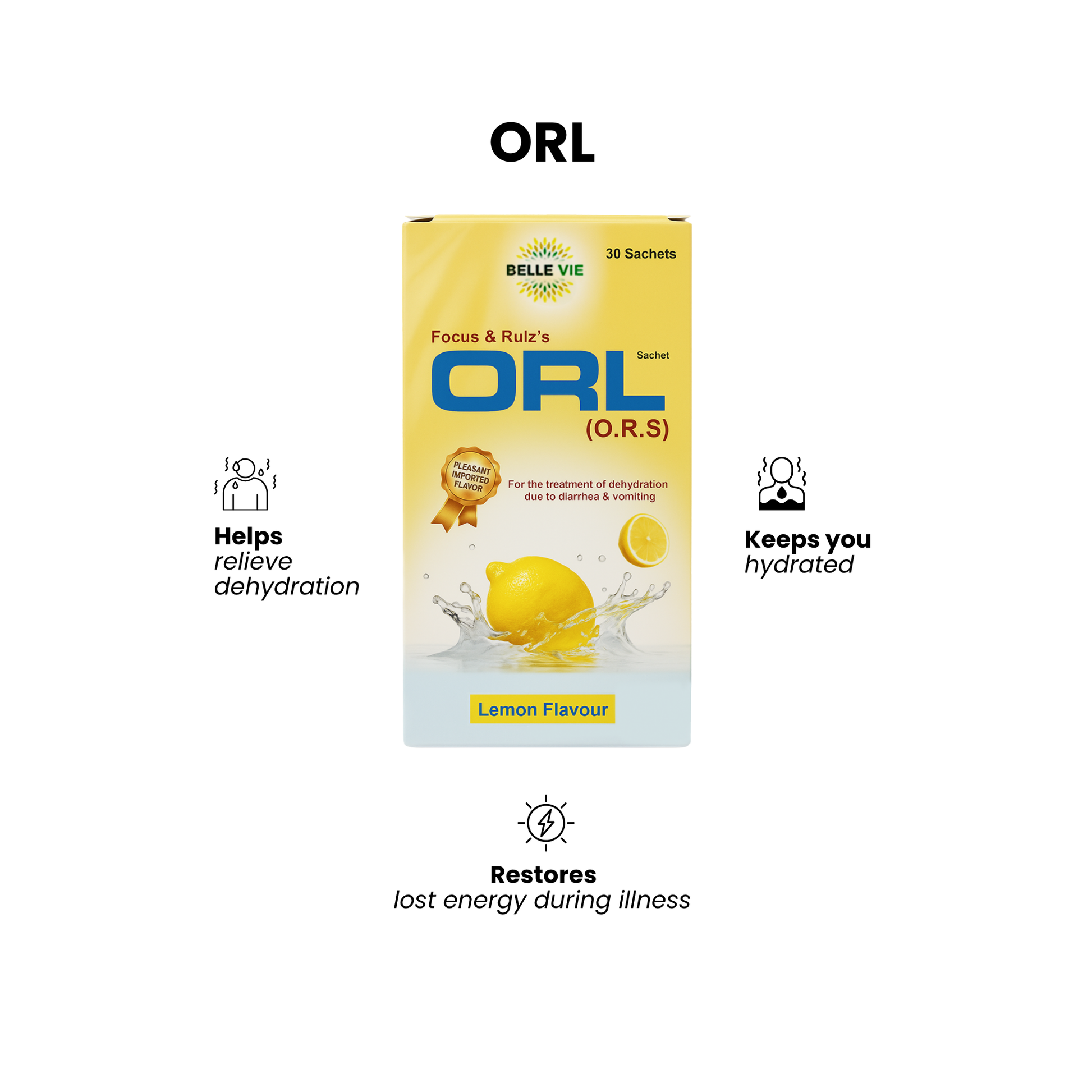 ORL (O.R.S) – 30 Sachets
