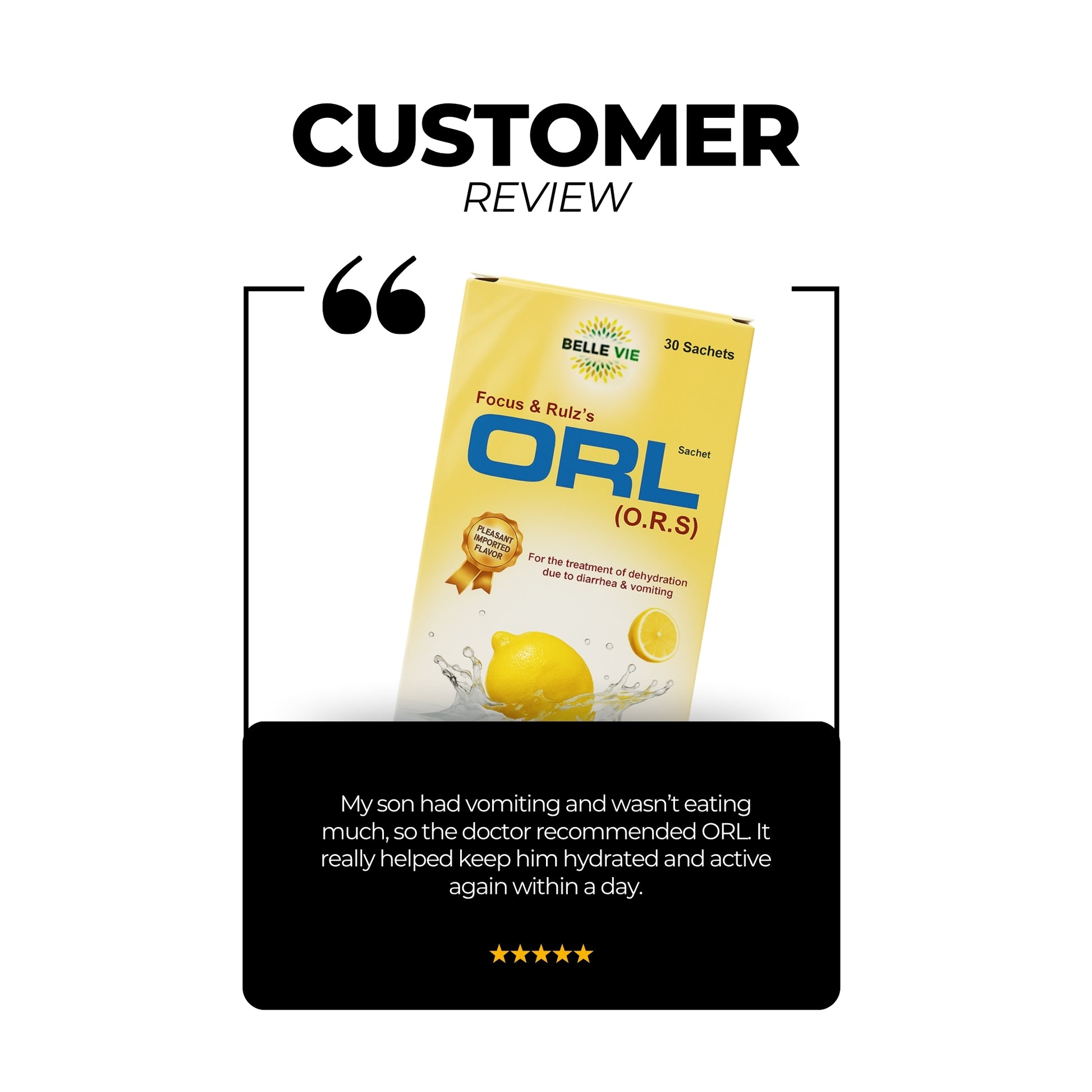 ORL (O.R.S) – 30 Sachets